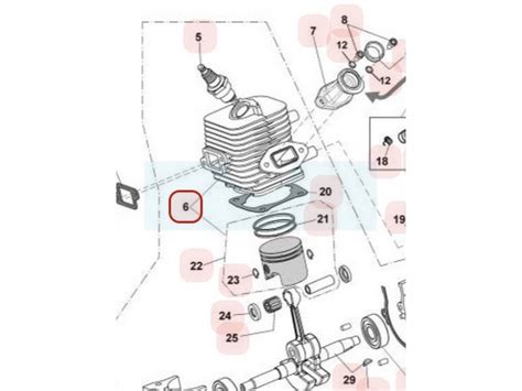 Kit cylindre piston pour tronçonneuse Maruyama M036610 MCV3900 30