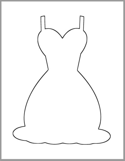 Printable Dress Template