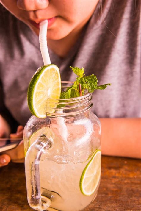 Iced Lemonade In Glass Stock Photo Image Of Beverage 172619474