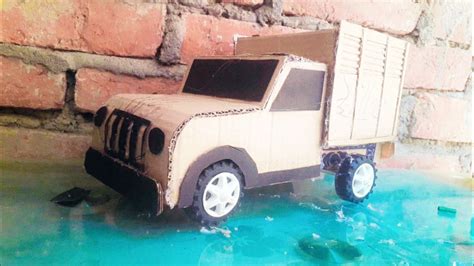 How To Make Mahindra RC Bolero Maxi Truck With Cardboard DIY