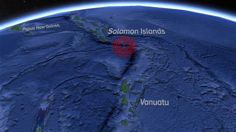 Magnitude 69 Earthquake Strikes Near Solomon Islands