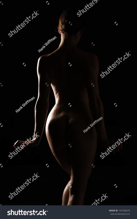 Beautiful Brunette Standing Nude Deep Shadow Stock Photo Shutterstock