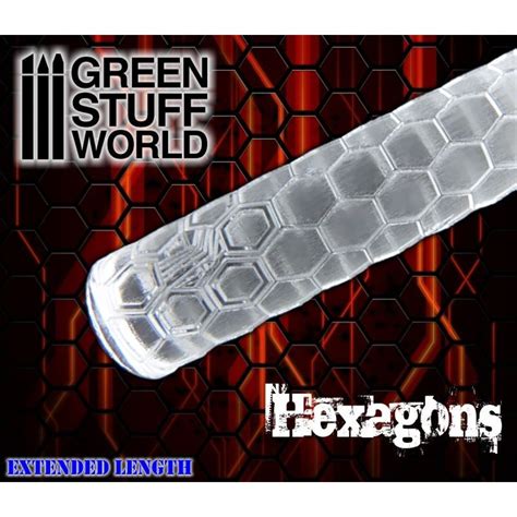 Green Stuff World Rolling Pin Hexagons - Imperial Games