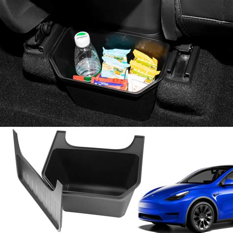 Motrobe Tesla Model Y Rear Center Console Organizer Backseat Storage