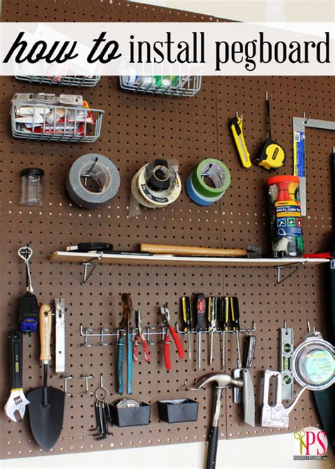 How to Hang Pegboard - Positively Splendid {Crafts, Sewing, Recipes and ...