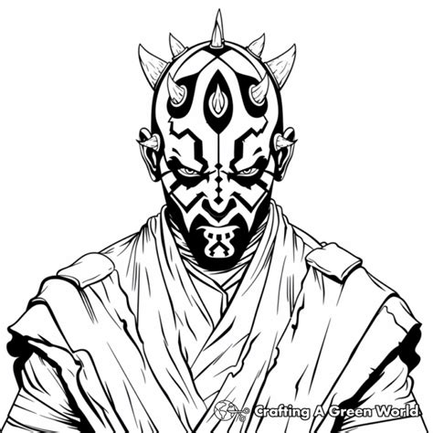 Darth Maul Coloring Pages Free Printable