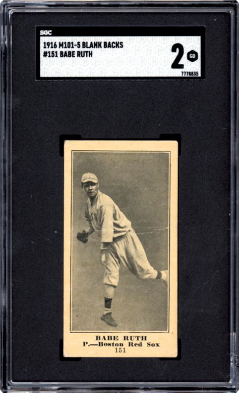 Babe Ruth Rookie Card Set Highlights Memory Lanes November