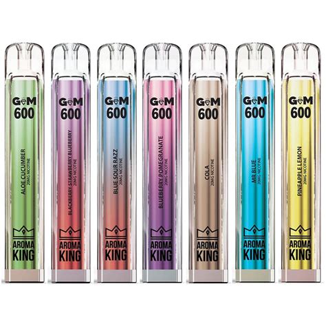 Aroma King Gem 600 Puffs Disposable Vape Device Pack Of 10 Ufa