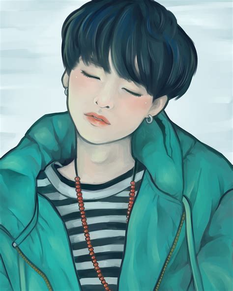 Suga BTS Cute FanArt