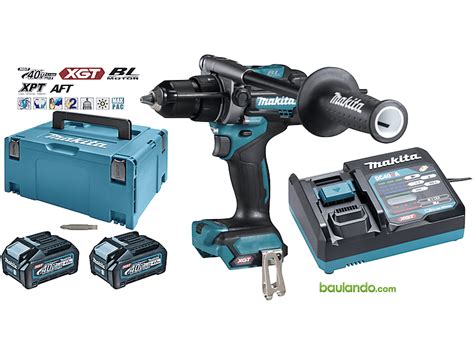 MAKITA HP001GM201 XGT 40Vmax 2x4Ah + DC40RA + Makpac ...