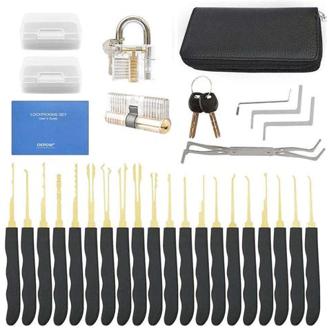 24pc Hot sales hand tool Stainless Steel Lock Pick Kits Hook Pick Set ...