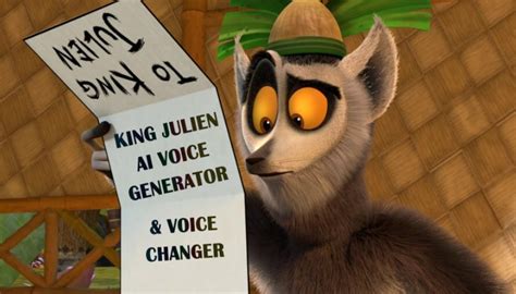 Jungle with King Julien's AI Voice Using Text to Speech Tech