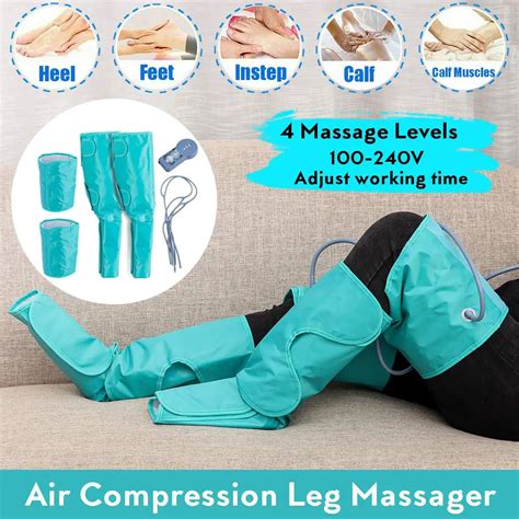 Air Compression Massage Leg Pressure Massager Therapy Healthcare Foot Ankle Wrap Simulates