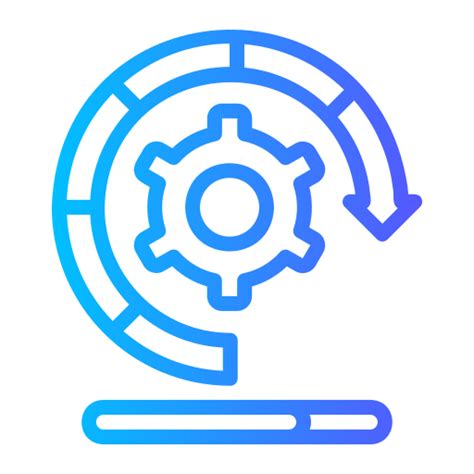 project status generic gradient outline icon