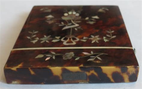 Antiques Atlas Victorian Tortoiseshell Mother Of Pearl Card Case