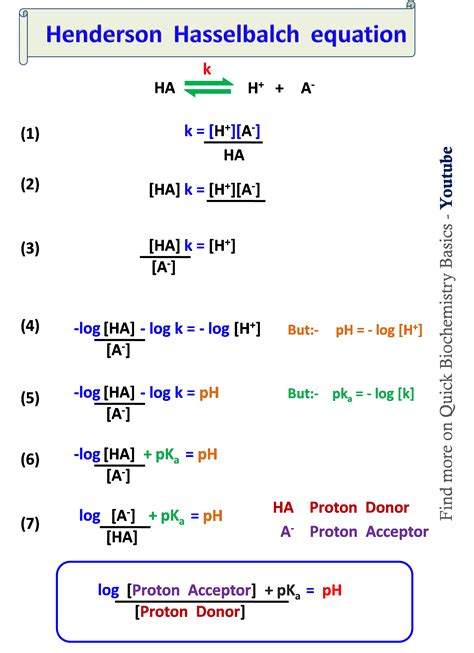 Understanding The Henderson Hasselbalch Equation