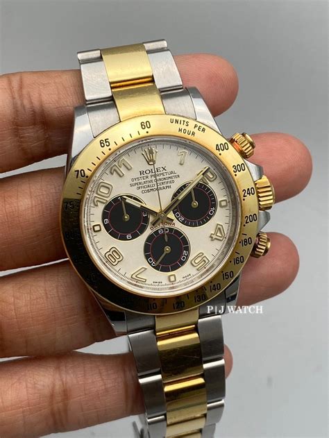 Rolex Cosmograph Daytona Two Tone Ivory Dial Men S Watch Ref 116523