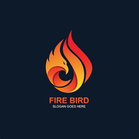 Premium Vector | Fire bird logo