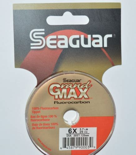 Seaguar Grand Max Fluorocarbon Tippet 25yds 6x 3 7 Lb Flyfishing Line