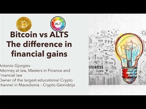 Crypto Hub Malta Presentation Bitcoin Vs Altcoins Youtube