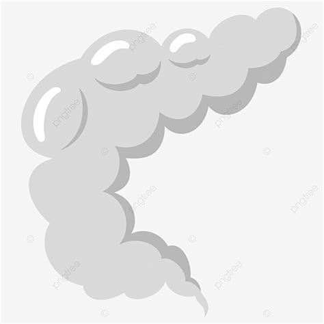 Hand Drawn Smoke Png Transparent Gray Hand Drawn Cartoon Smoke Gas