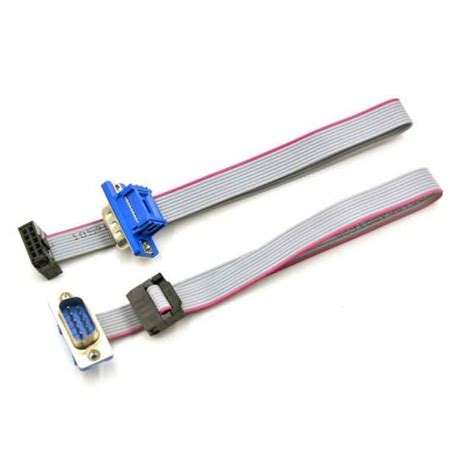 Male Db9 Pin To 10 Pin Flat Ribbon Cable Ecocables