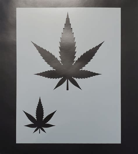 Cannabis Reusable Mylar Stencil Wall Painting Craft Diy Farmhouse