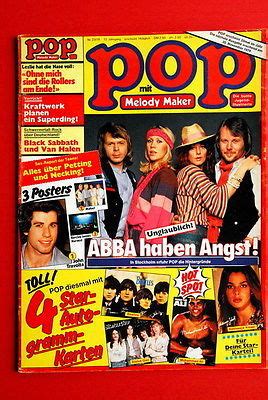 Abba On Cover Sex Pistols Kraftwerk German Pop Magazine