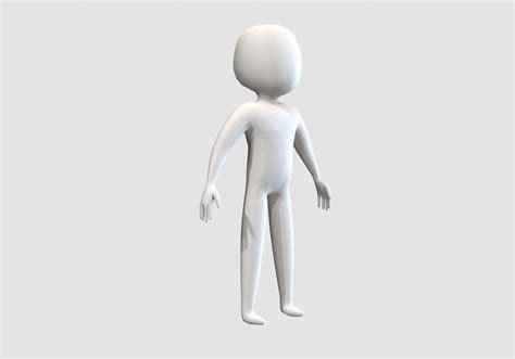 basic cartoon human  model  nickianimations