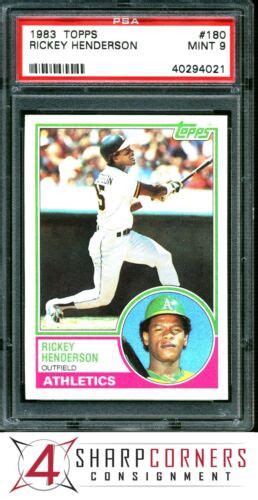 Topps Rickey Henderson Athletics Hof Psa Ebay