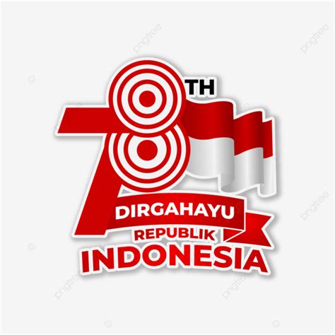 Th Anniversary Of The Republic Of Indonesia Vector Indonesian Flag