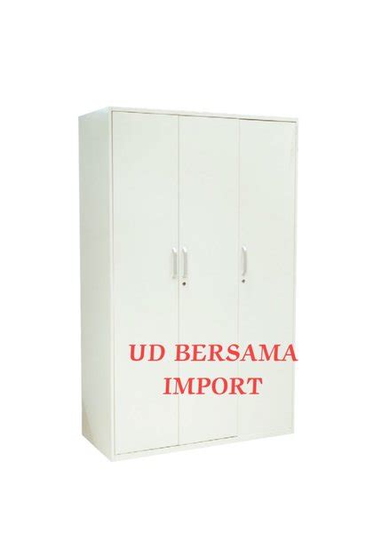 Jual MASTERSPACE Lemari Pakaian 3Pintu Lemari Besi Anti Rayap Multi