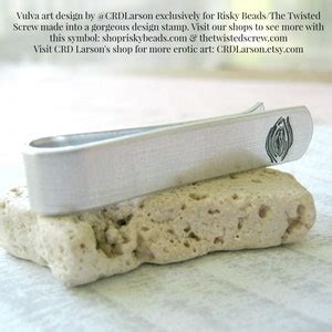 Vagina Tie Bar Pussy Tie Clip Vulva Tie Bar Yoni Tie Bar Personalize The Back With 8