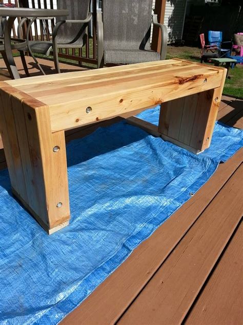 25 DIY Garden Bench Ideas - Free Plans for Outdoor Benches: 4x4 bench plans