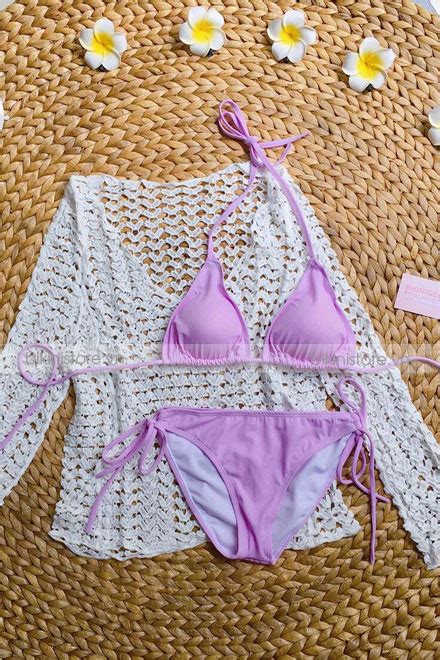 Bikini hai mảnh tím trend