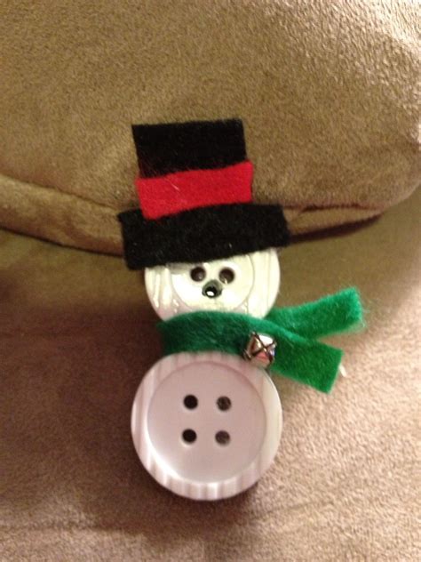 Button Snowman Button Crafts Christmas Crafts Diy Crafts