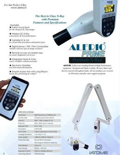 Portable Handheld Alerio Premium PRIME DC X Ray Machine High