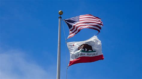 Usa And California Flag Stock Photo Download Image Now California