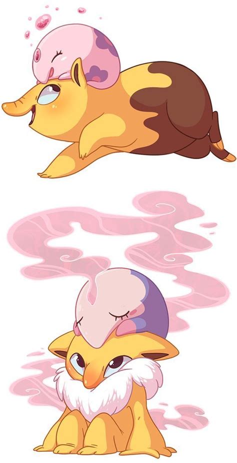 Drowzee With Munna And Hypno With Musharna Cute Pokemon Pokemon