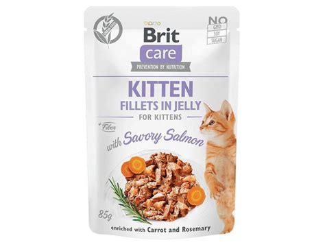 Brit Care Cat Fillets in Jelly Kitten with Salmon 85g - ZooShopXXL.de