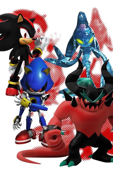 sonic the hedgehog, shadow the hedgehog and tooth the cat are standing next to each other