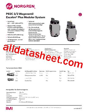 P82C Datasheet(PDF) - Norgren Ltd