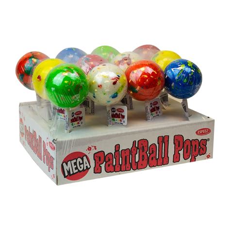 Paintball Mega Pops 48oz Jawbreaker Lollipops Cb Distributors Inc