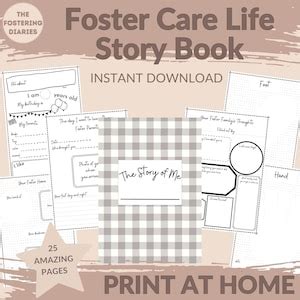 Foster Care Adoption Organization Binder Life Book Foster Carer Life