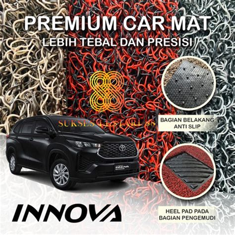 Jual Karpet Mobil Premium Toyota Innova Zenix Hybrid Mie Bihun Warna