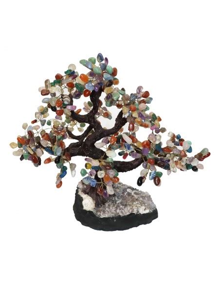 Mineral Tree With Amethyst Druse Base Ar