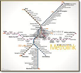 Manchester Metrolink tram map