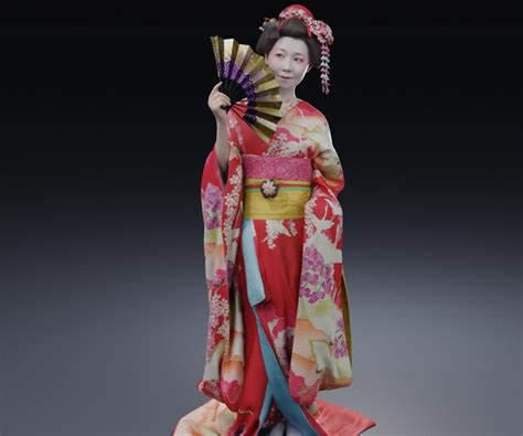 ArtStation - Maiko in Japanese kimono | Resources