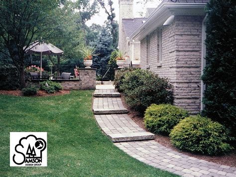 Patios Walkways And Walls Samsondesigngroup Sloped Garden Paver