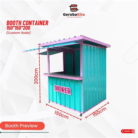 Jual Booth Container Custom Roda Shopee Indonesia